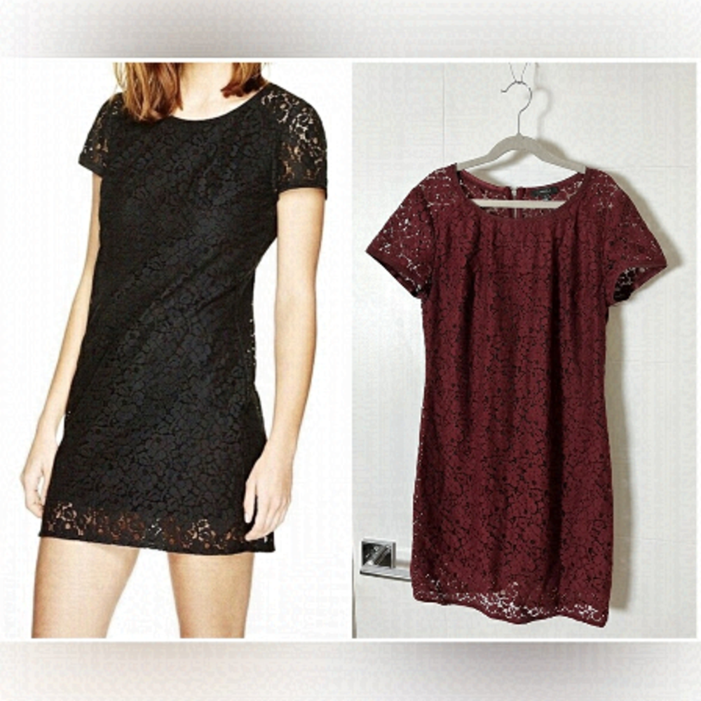 ARITZIA Talula Oji Red Lace Mini Dress